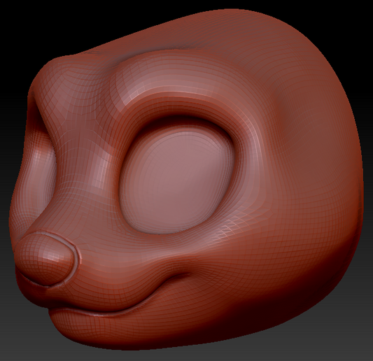 Kemono Toony Red Panda Head Base Variant 1
