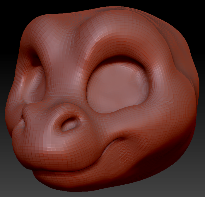 Kemono Toony Round-nosed Dragon Head Base Variant 1