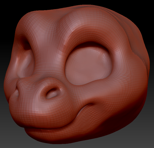 Kemono Toony Round-nosed Dragon Head Base Variant 1