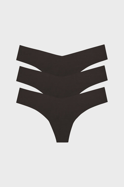 Black Classic Thong 3 Pack