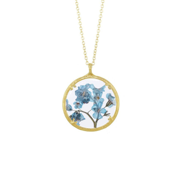 Large Forget Me Not Necklace