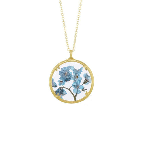 Large Forget Me Not Necklace