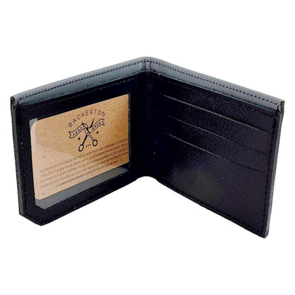 Leather Wallet - Aspen Trees Printmaker (Gray) by Backerton