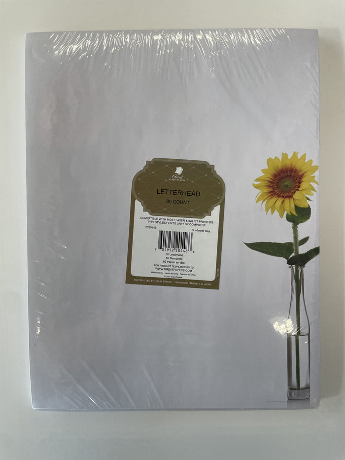 Letterhead - Sunflower Day