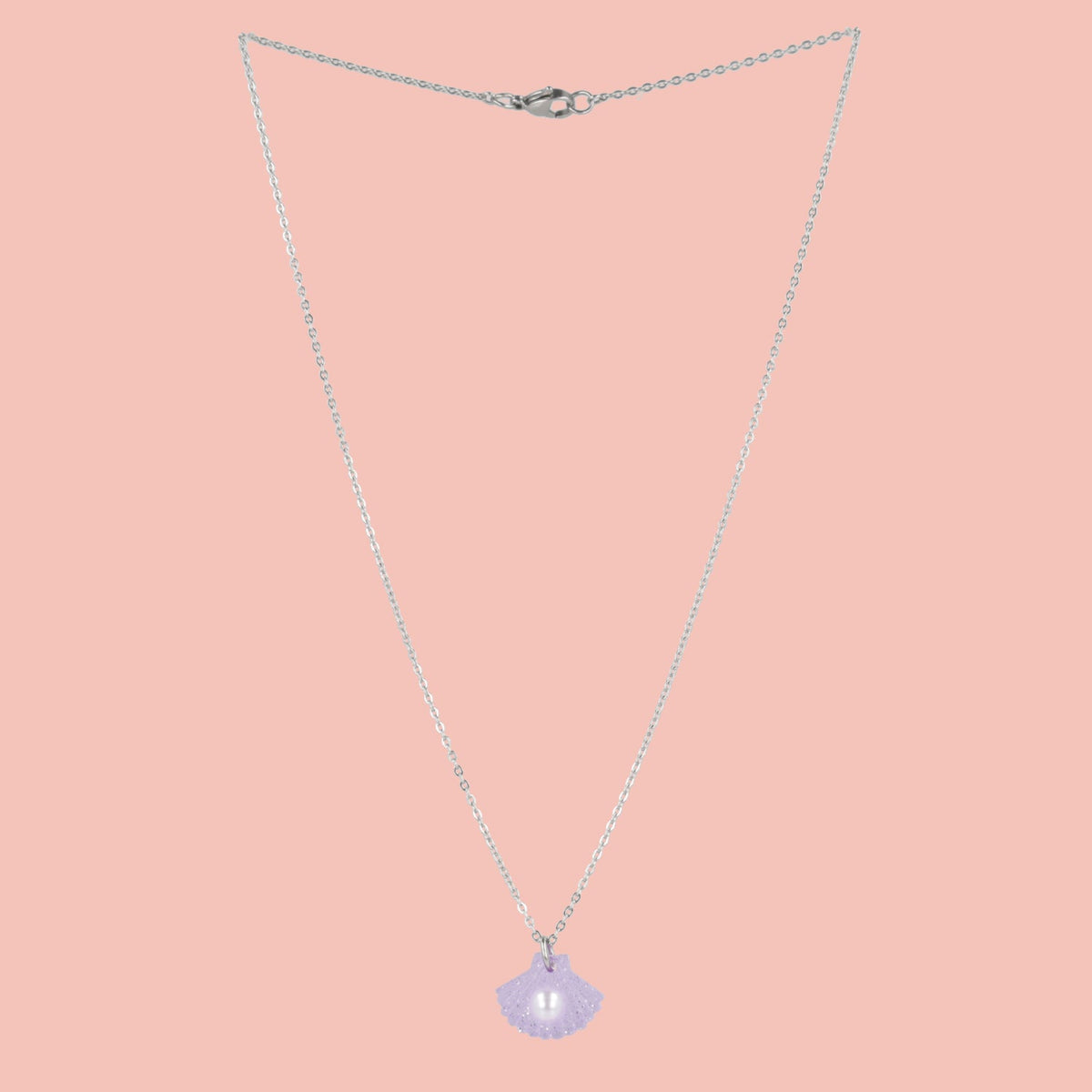 What The Shelly Necklace - Purple