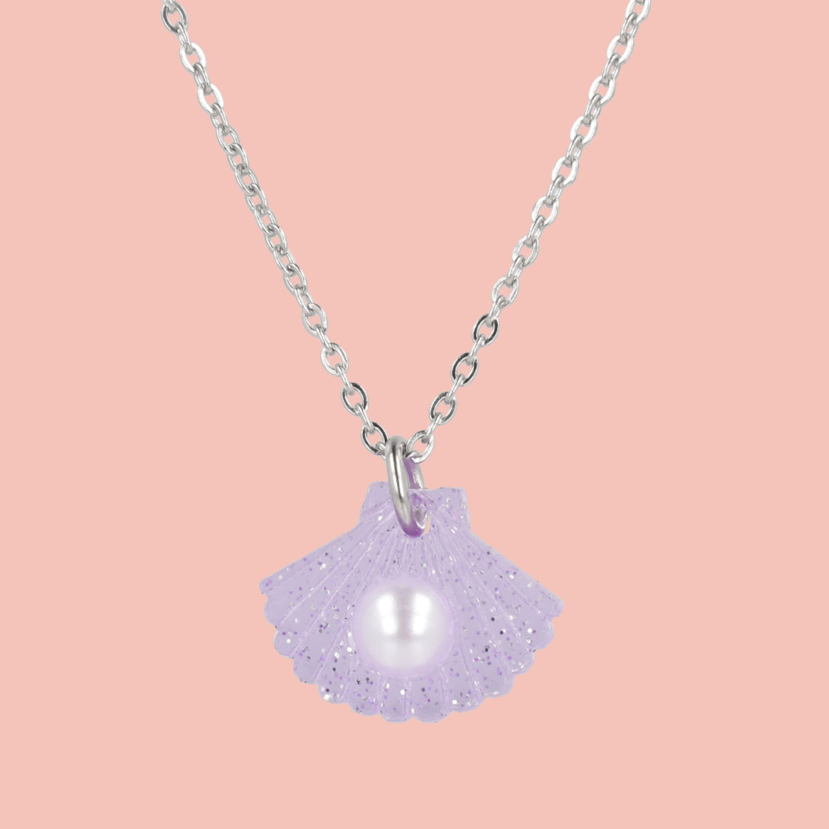 What The Shelly Necklace - Purple