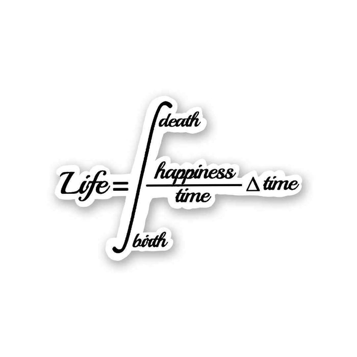 Life=Happiness Sticker - Stickers | STICK IT UP