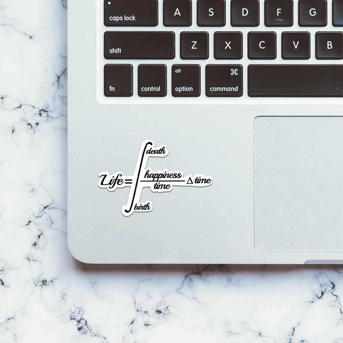 Life=Happiness Sticker - Stickers | STICK IT UP