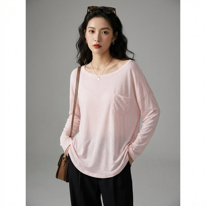 T-Shirt léger épaule dénudée femme - Koreanxwear - Taille S