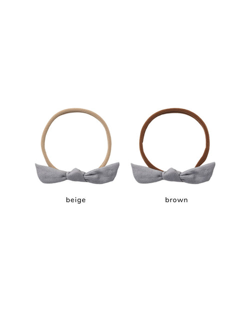 little knot headband ll slate