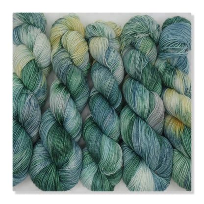 Lofty Hand Dyed Yarn - Fingering Weight Merino with Nylon