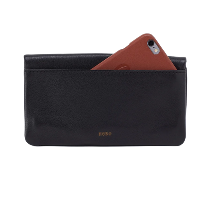 Lumen Continental Whipstitch Wallet - Black