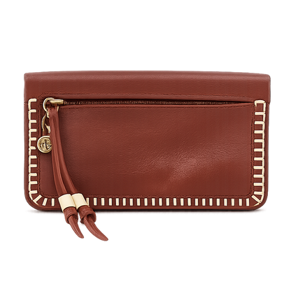 Lumen Continental Whipstitch Wallet - Cocoa Bean