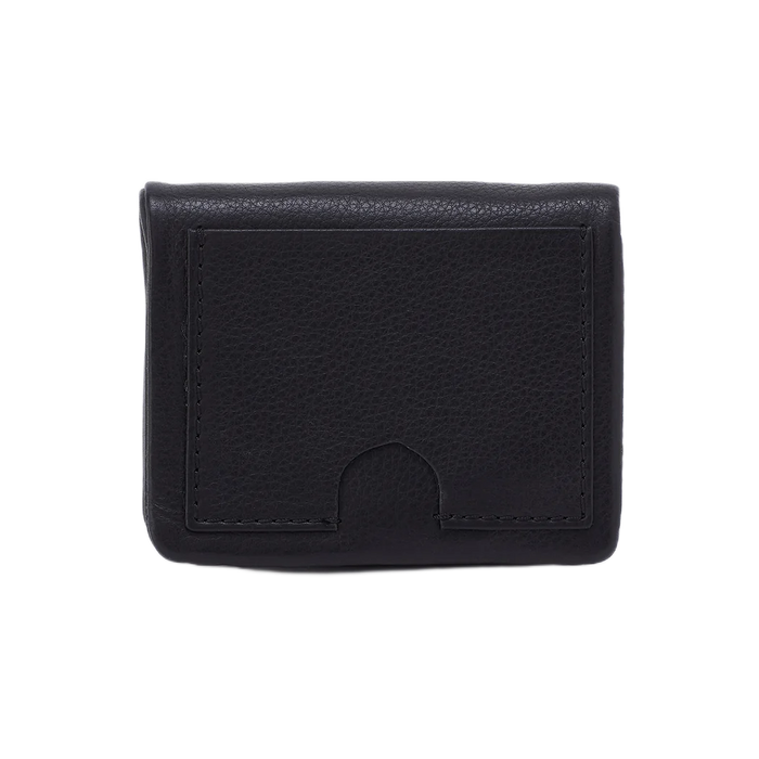 Lumen Mini Whipstitch Wallet - Black