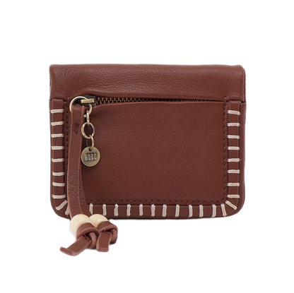 Lumen Mini Whipstitch Wallet - Cocoa Bean