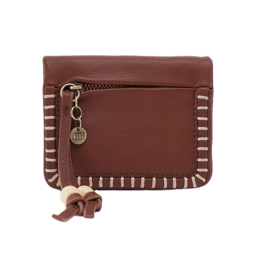 Lumen Mini Whipstitch Wallet - Cocoa Bean