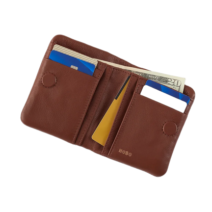 Lumen Mini Whipstitch Wallet - Cocoa Bean