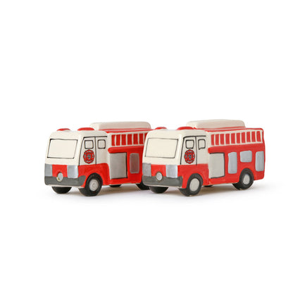 Magnetic Firetruck Salt and Pepper Shakers