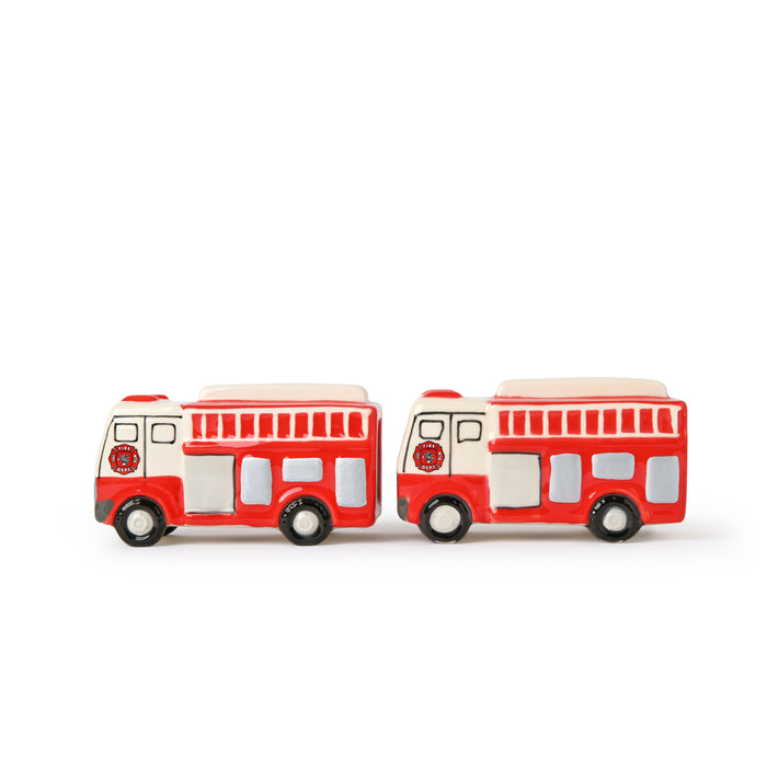 Magnetic Firetruck Salt and Pepper Shakers