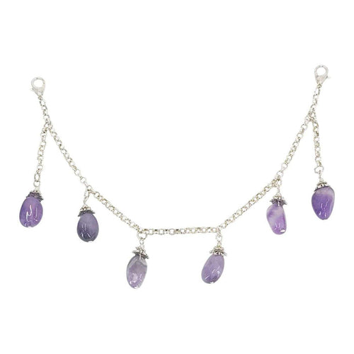 Mask Chain - Stone Drops (Amethyst) by Tiny Aloha