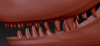 Medium Raptor Realistic Style Jawset
