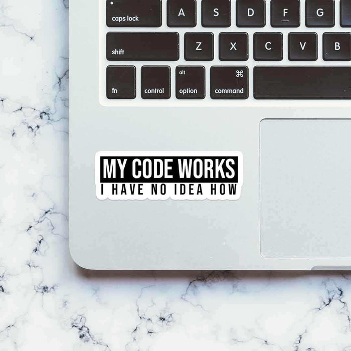 My Code Works sticker - Stickers | STICK IT UP