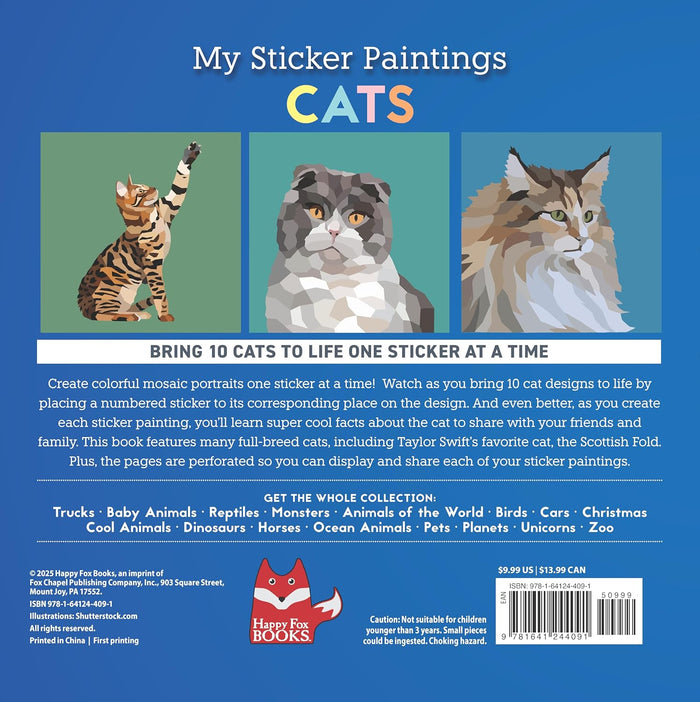 My Sticker Paintings: Cats