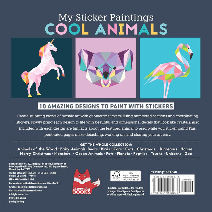 My Sticker Paintings: Cool Animals