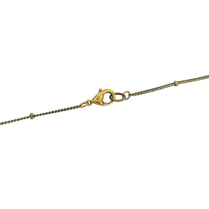 Necklace - Druzy Forest Crystal (Brass) by Fernworks