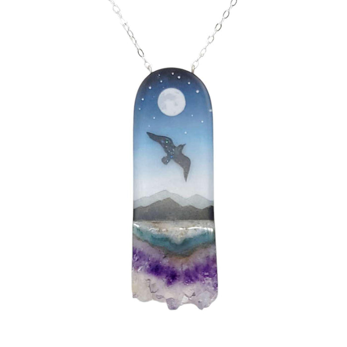 Necklace - Messenger Crystal (Sterling Silver) by Fernworks