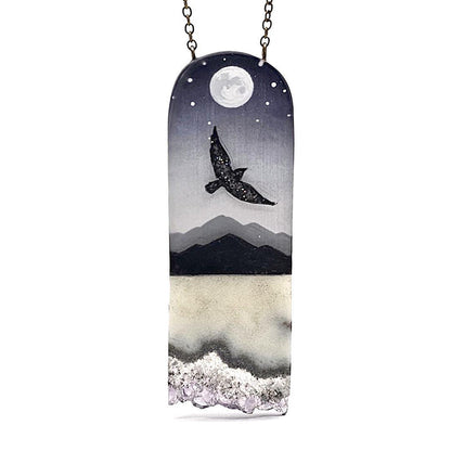 Necklace - Messenger Crystal (Sterling Silver) by Fernworks