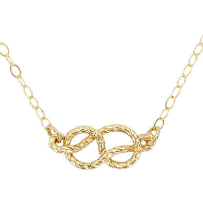 Necklace - Sailor's Knot (14k Yellow Gold Fill) by Foamy Wader