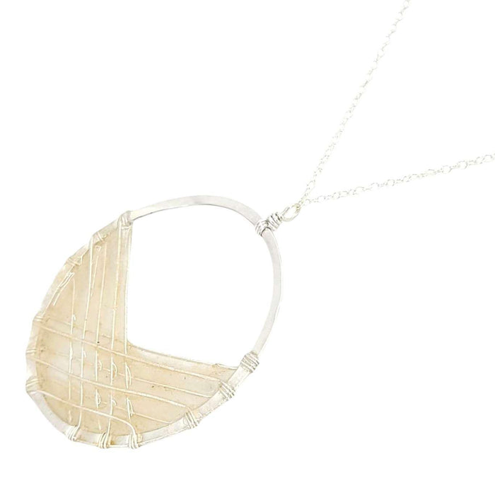 Necklace - Silver Bird's Nest (Ivory) by Verso