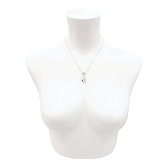 Necklace - Single Panda Pendant (Silver Plate) by Tiny Aloha