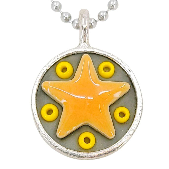 Necklace - Star Baby (Orange Stars) by XV Studios