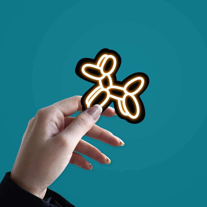 Neon Balloon dog Sticker - Stickers | STICK IT UP