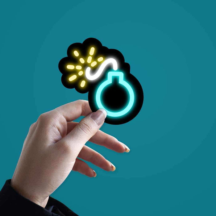 Neon Bomb Sticker - Stickers | STICK IT UP
