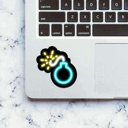 Neon Bomb Sticker - Stickers | STICK IT UP