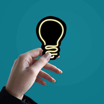 Neon Bulb Sticker - Stickers | STICK IT UP
