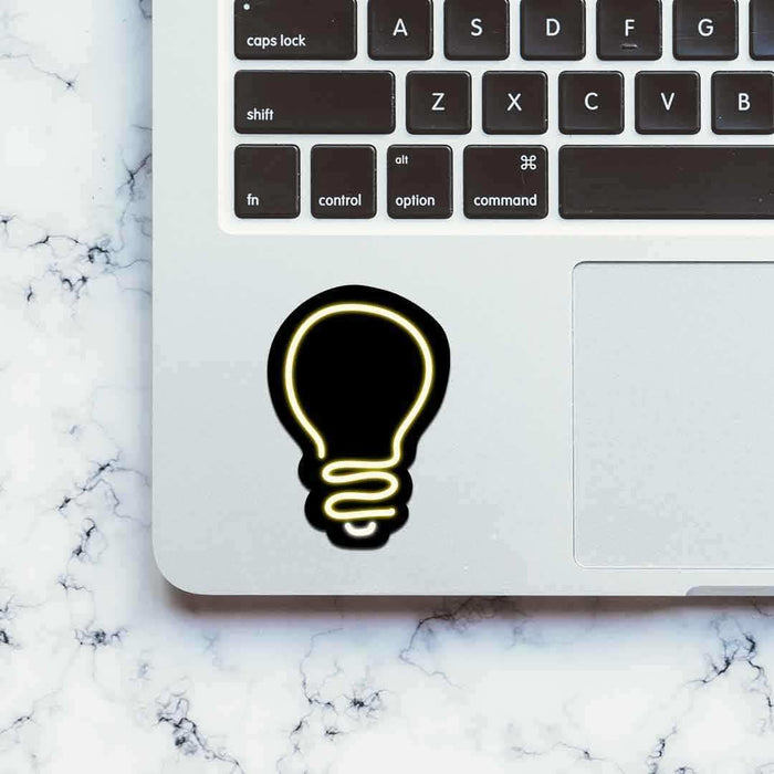 Neon Bulb Sticker - Stickers | STICK IT UP