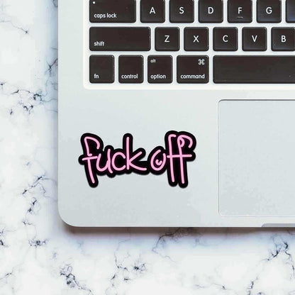 Neon F*ck off Sticker - Stickers | STICK IT UP