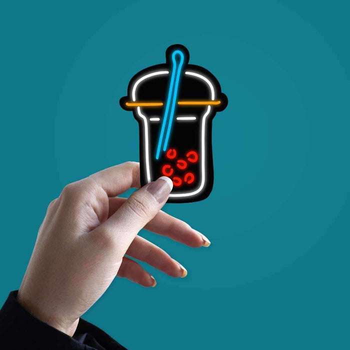 Neon Latte Sticker - Stickers | STICK IT UP
