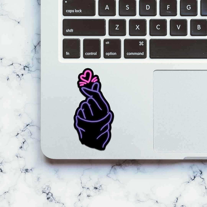 Neon Oppa Saranghae Sticker - Stickers | STICK IT UP