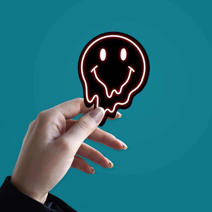 Neon Smiley Sticker - Stickers | STICK IT UP