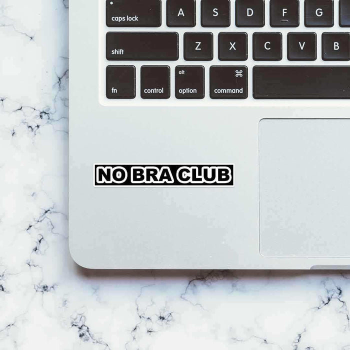 No Bra Club sticker - Stickers | STICK IT UP