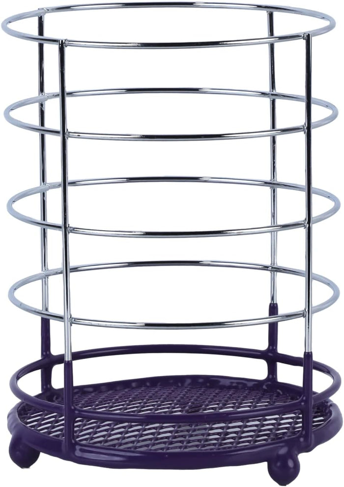 Nonslip Wire Cutlery Holder - Purple