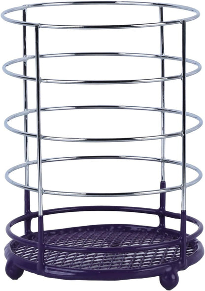 Nonslip Wire Cutlery Holder - Purple
