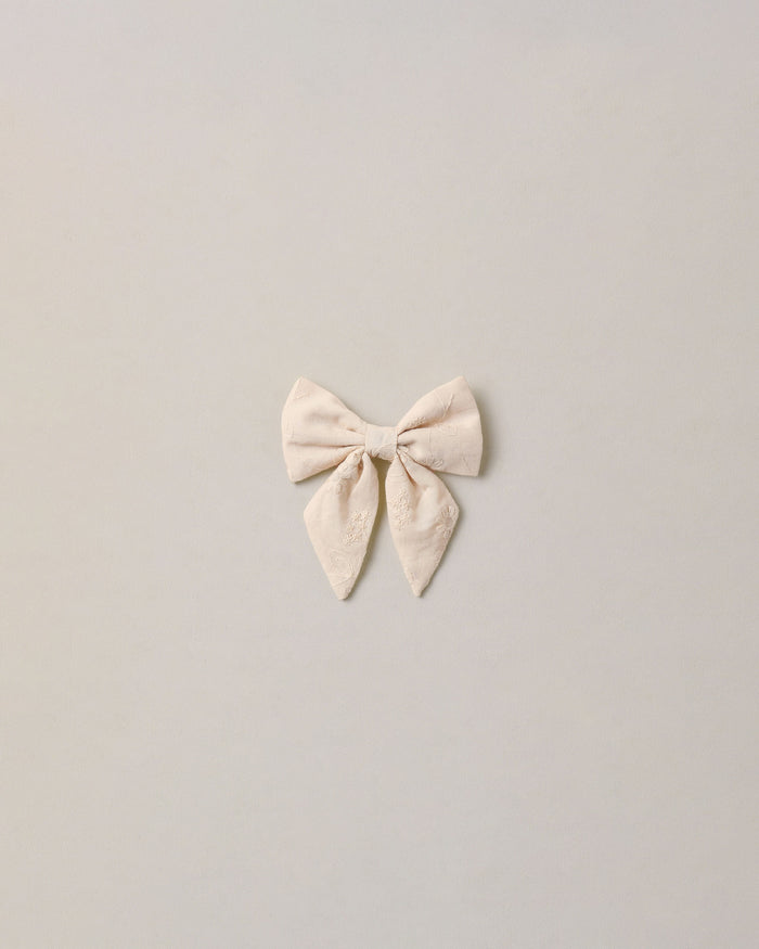 Norah bow embroidered floral