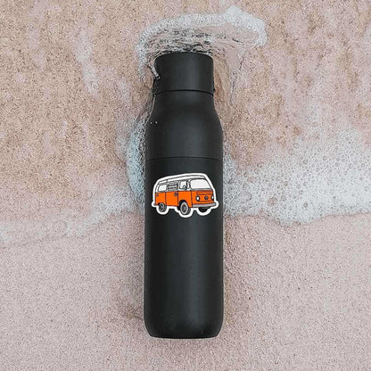Orange Mini Bus Sticker - Stickers | STICK IT UP