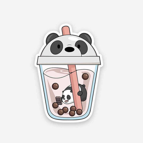 Panda Sipper sticker - Stickers | STICK IT UP